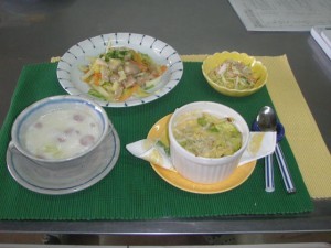 完成したメニューの写真