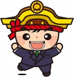 忠岡町イメージキャラクター『ただお課長』がスーツを着て笑顔のイラスト画像