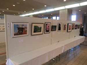 忠岡町民文化祭の一般作品展会場の写真ブースの写真