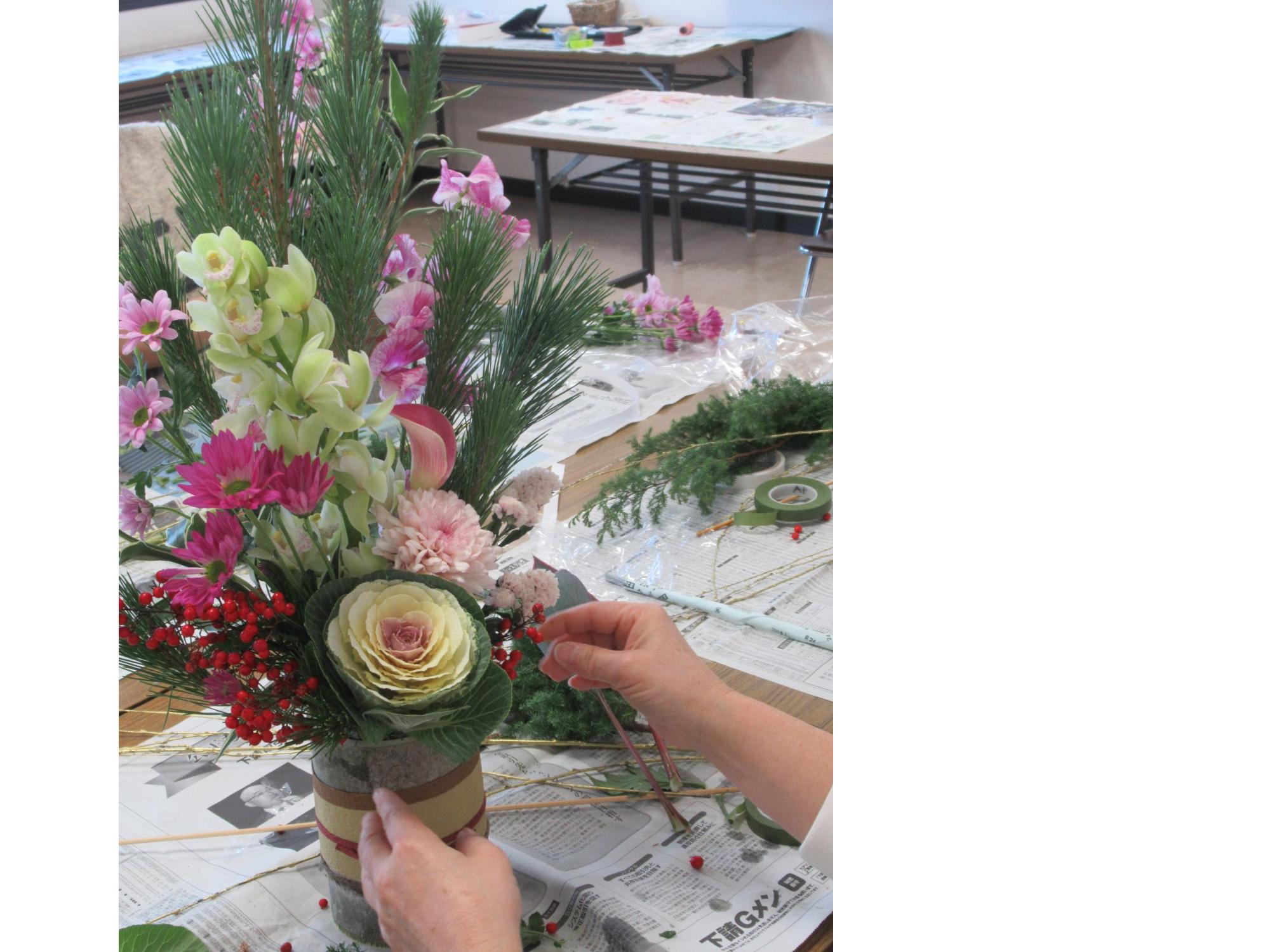 お正月フラワー3